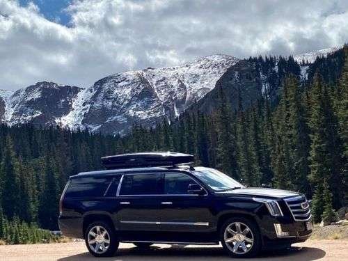 Luxury Black SUV AT Breckenridge CO